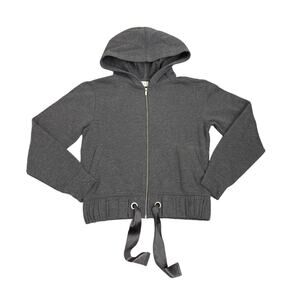 A New Day Hoodie Zip Up Ribbon Tie Sweatshirt Size Women's XS